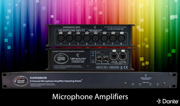 Microphone Amp With New Dante Logo